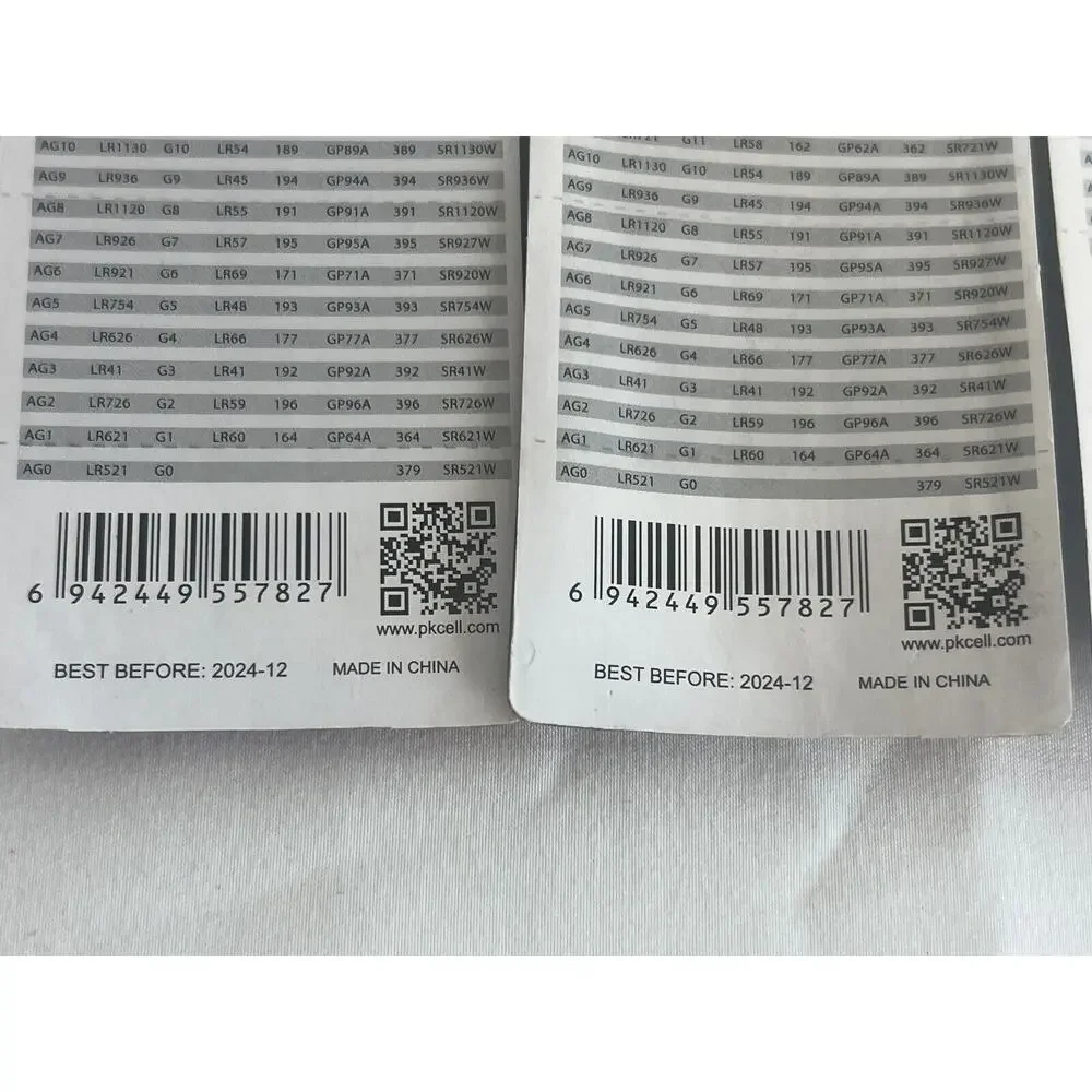 30 Pack Pkcell AG13 LR44 Alkaline 1.5V Cell Battery LED Watch Key New 3 Pks 10